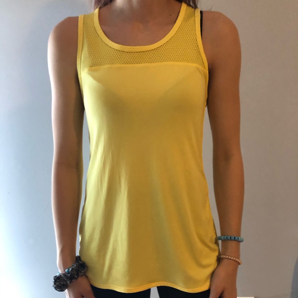 Yellow Workout Tank Top